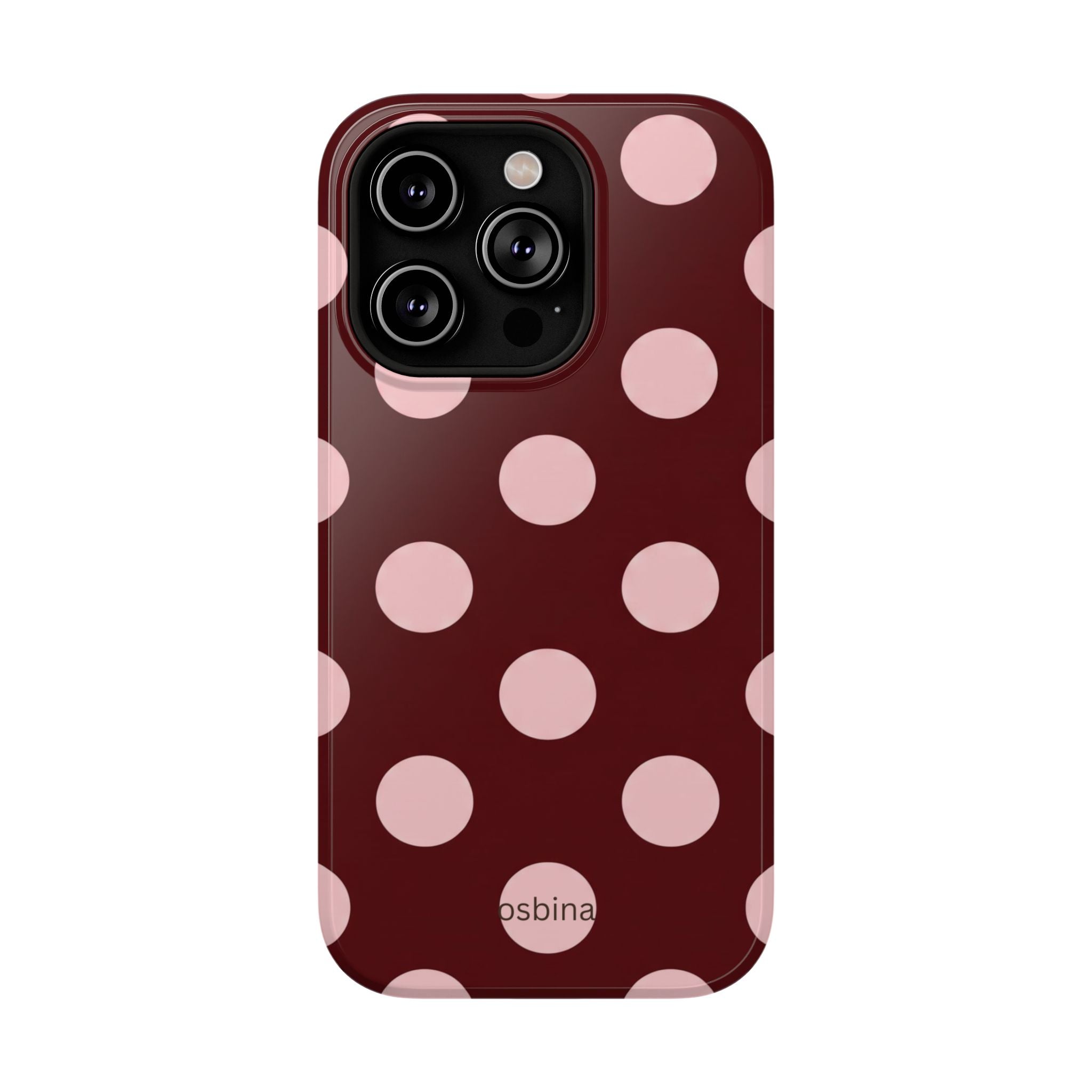 osbina | Oxblood Dot Designer Case