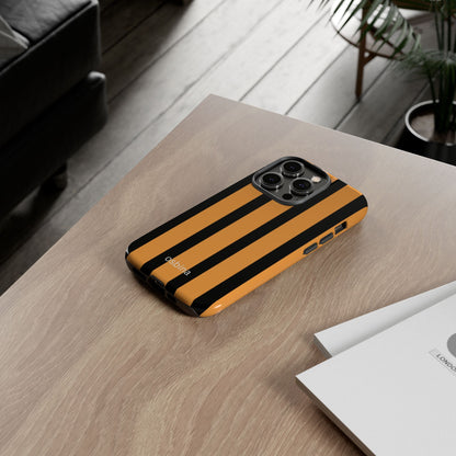 osbina | The Statement Stripe Case in Black + Orange | The Season Collective
