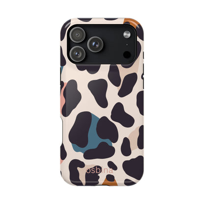 osbina | MagSafe compatible for iPhone | Leopard Luxe Color Pop Leopard Print Phone Case | Modern Muse Collection