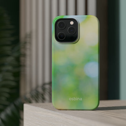 osbina | MagSafe compatible for iPhone | The Veridian Orbs Phone Case | Color Edit Collection