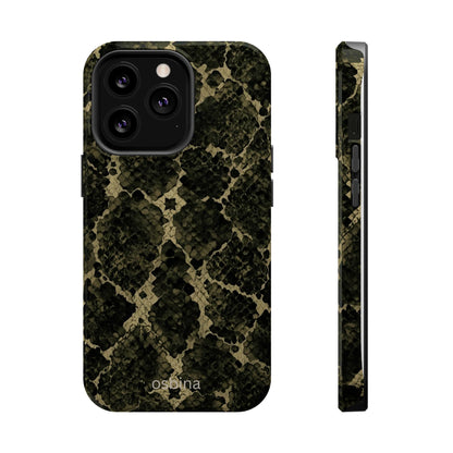 osbina | MagSafe for iPhone | The Olive Snakeskin Designer Case