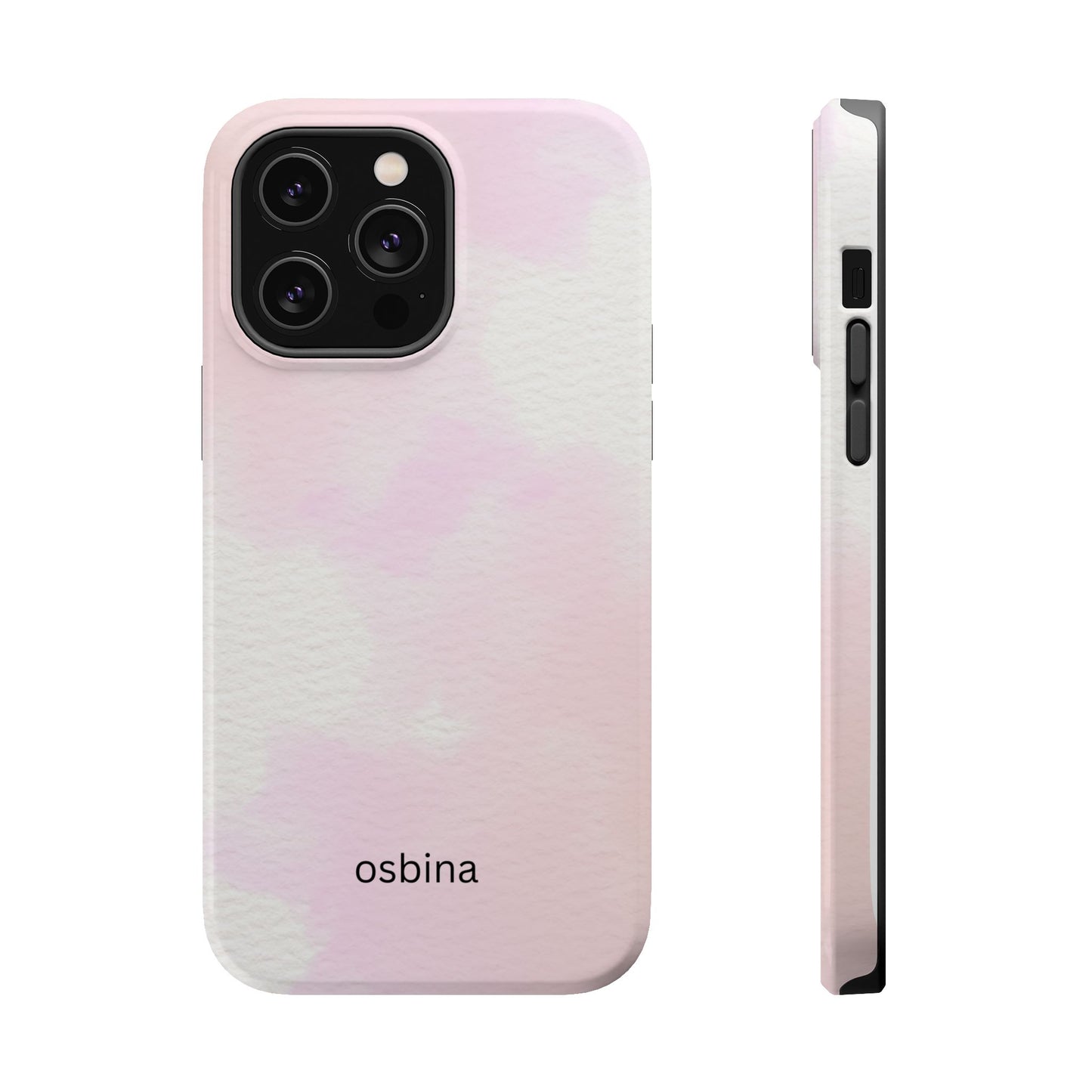 osbina | MagSafe compatible for iPhone | Pink Cotton Cloud Phone Case | Modern Muse Collection