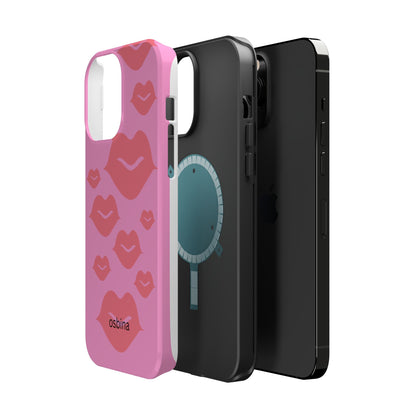 osbina | MagSafe compatible for iPhone | Besos Hot Lips Phone Case | Modern Muse Collection