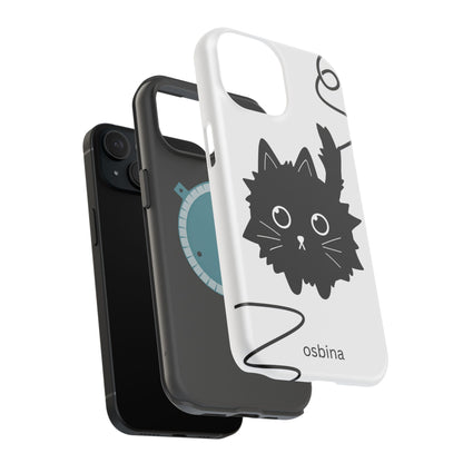 osbina | MagSafe compatible for iPhone | Midnight Couture Cat Phone Case | Season Collective Collection