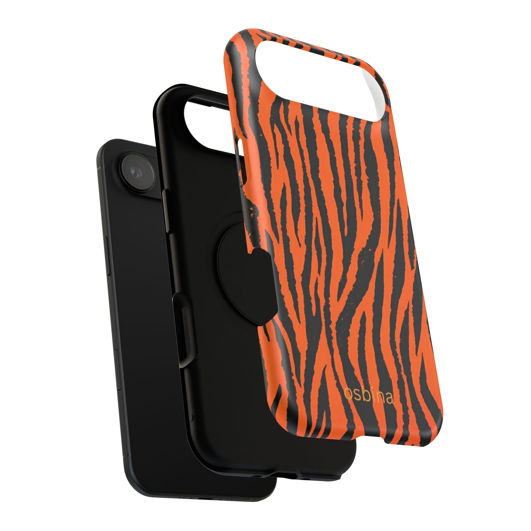 osbina | Tiger, But Make It Chic — The Bengal Stripe Case in Orange + Black | The Season Collective