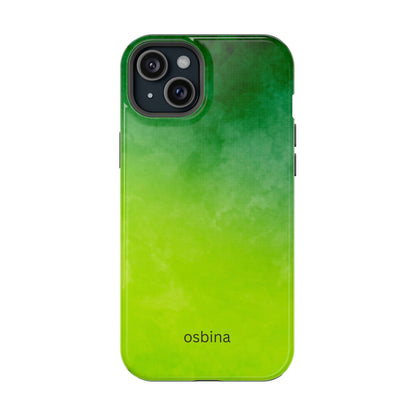 osbina | MagSafe compatible for iPhone | The Verde Glow Phone Case | Color Edit Collection