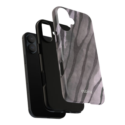 osbina | Stripes on Point — The Muted Gray + Black Tiger Case | The Season Collective