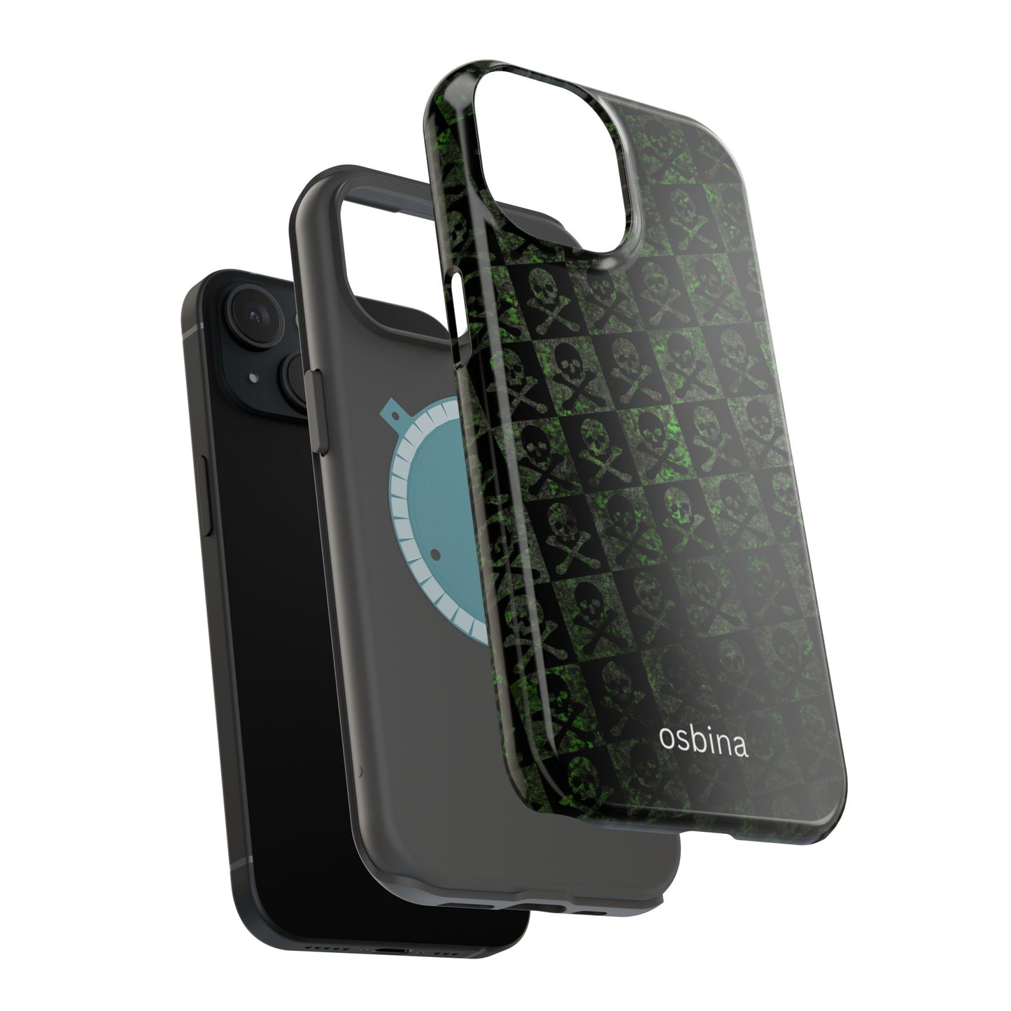 osbina | MagSafe compatible for iPhone | Skull & Crossbones Phone Case | Season Collective Collection