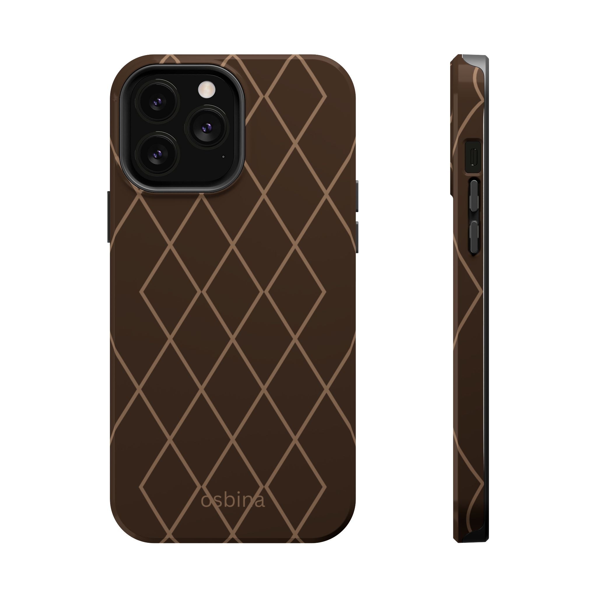 osbina | MagSafe for iPhone | Diamond Espresso Designer Case