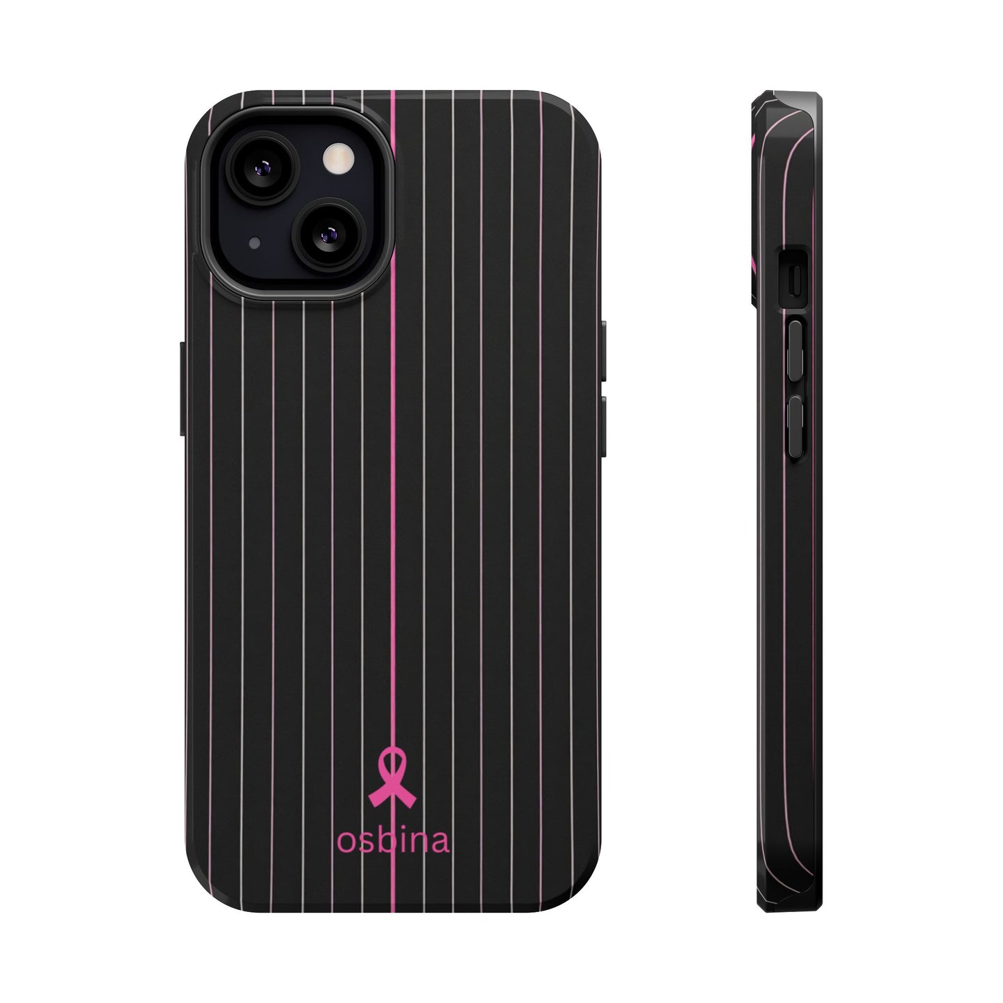 YAYOU MagSafe for iPhone | The Pink Pinstripe Designer Case | osbina