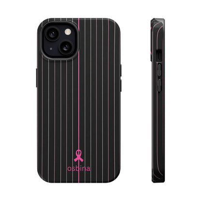 YAYOU MagSafe for iPhone | The Pink Pinstripe Designer Case | osbina