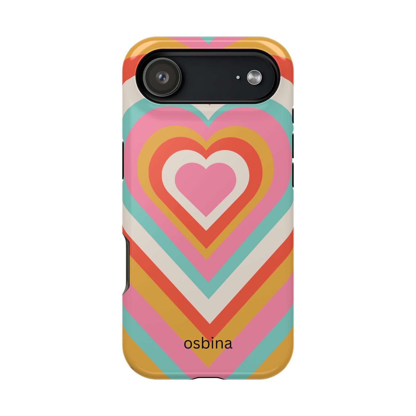 osbina | MagSafe compatible for iPhone | Heart Nouveau Phone Case | Modern Muse Collection