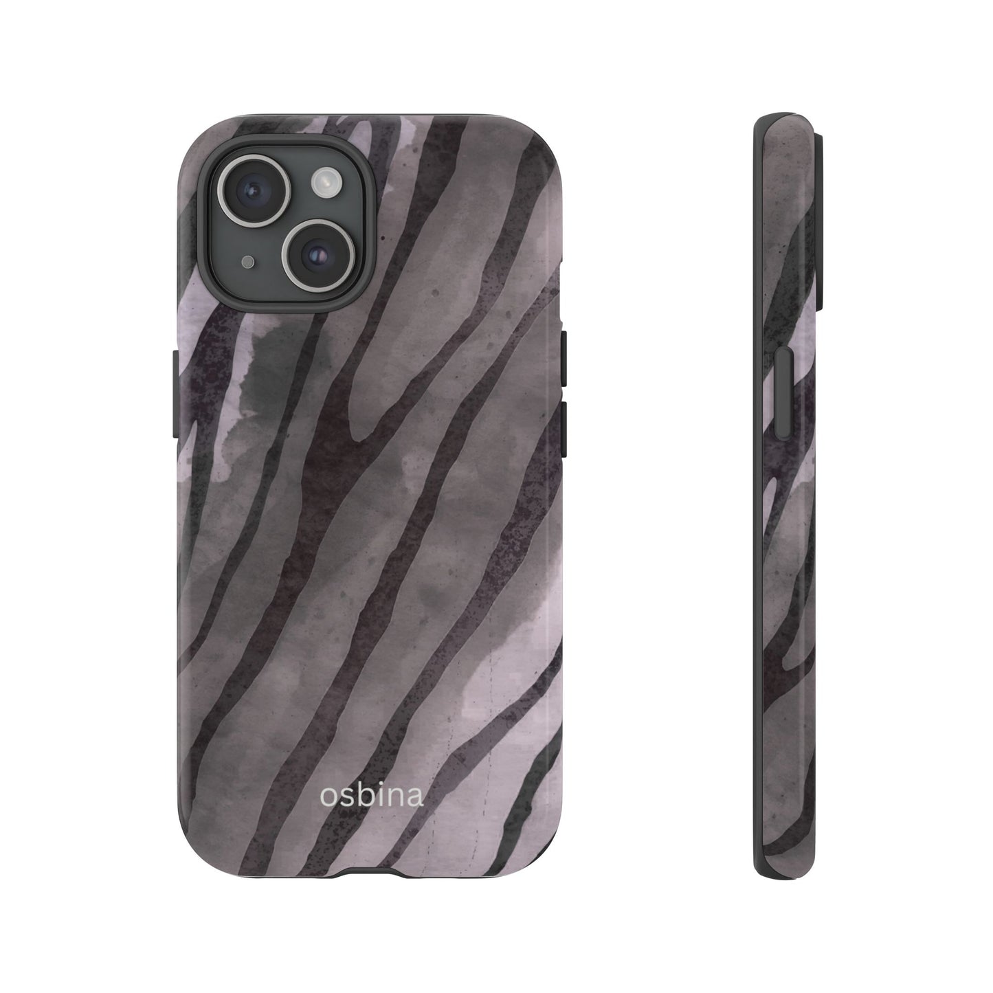 osbina | Stripes on Point — The Muted Gray + Black Tiger Case | The Season Collective