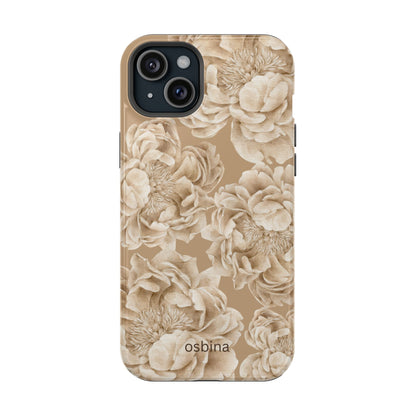osbina | MagSafe for iPhone | Peony Latte Designer Case