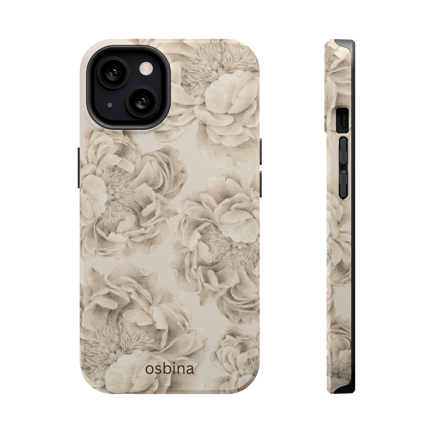 osbina | MagSafe for iPhone | Peony Sand Designer Case