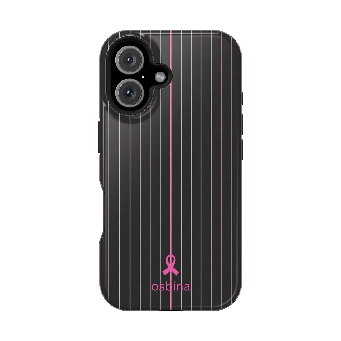 YAYOU MagSafe for iPhone | The Pink Pinstripe Designer Case | osbina