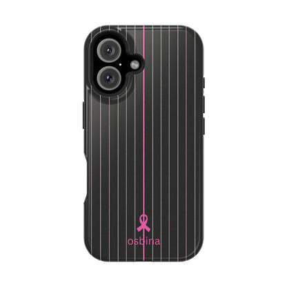 YAYOU MagSafe for iPhone | The Pink Pinstripe Designer Case | osbina