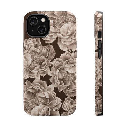 osbina | MagSafe for iPhone | Peony Espresso Designer Case