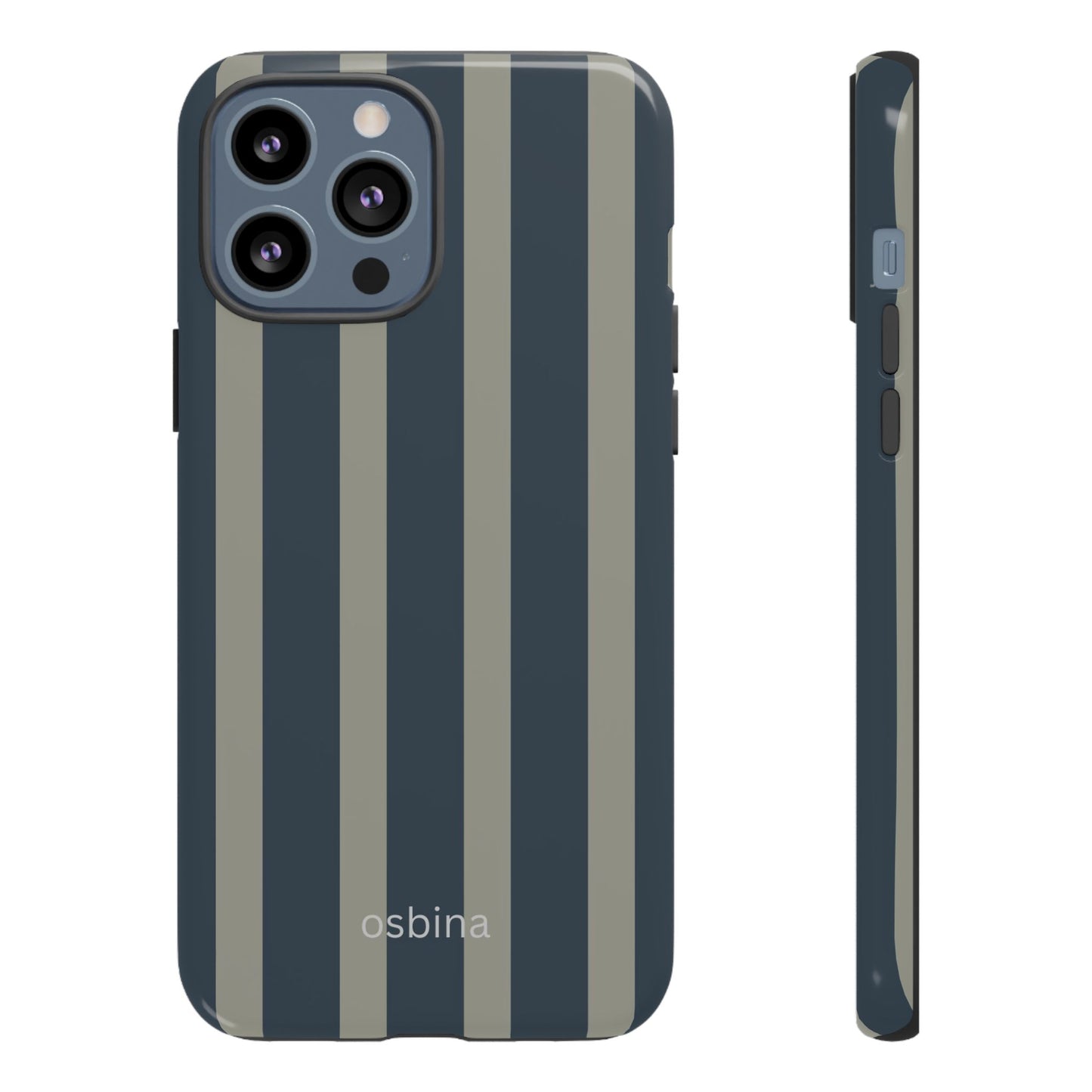 osbina | Grayhaven Navy & Gray Sophisticated Phone Case | Modern Muse Collection