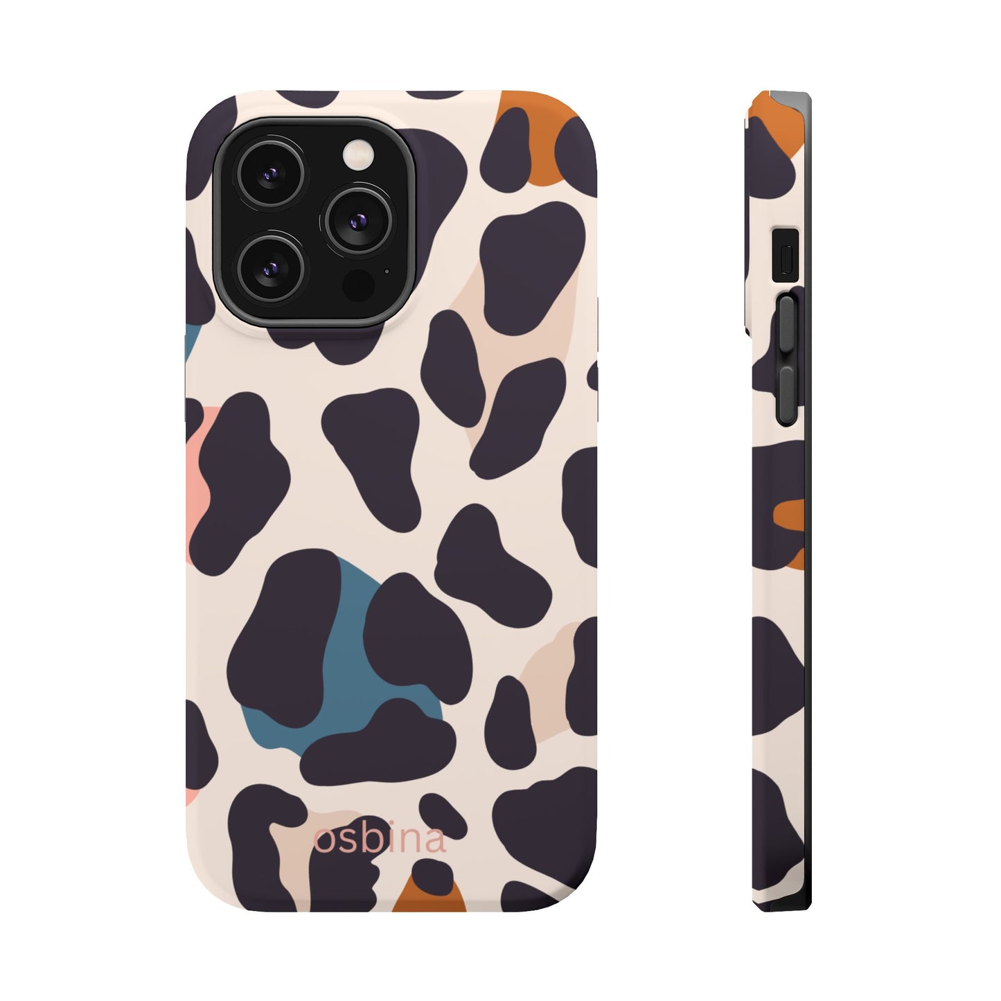 osbina | MagSafe compatible for iPhone | Leopard Luxe Color Pop Leopard Print Phone Case | Modern Muse Collection