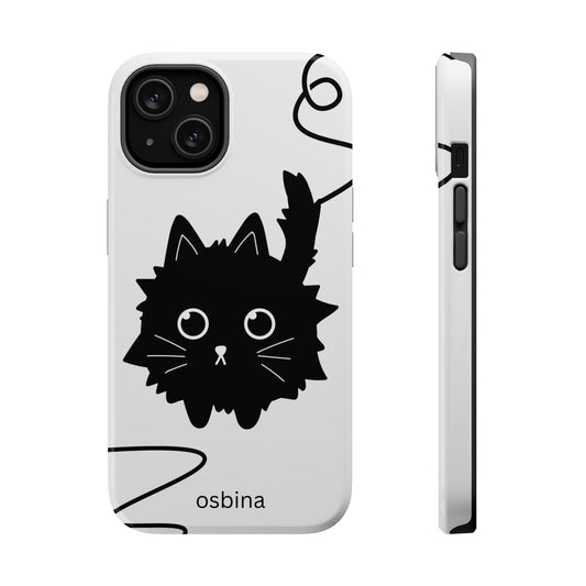 osbina | MagSafe compatible for iPhone | Midnight Couture Cat Phone Case | Season Collective Collection