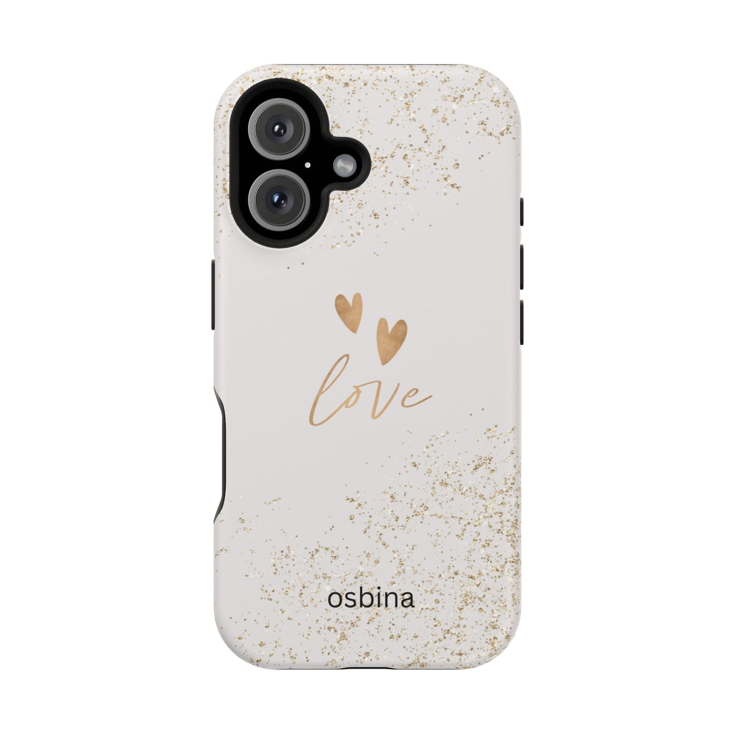 osbina | MagSafe compatible for iPhone | Golden Amour Phone Case | Modern Muse Collection