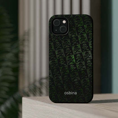 osbina | MagSafe compatible for iPhone | Skull & Crossbones Phone Case | Season Collective Collection