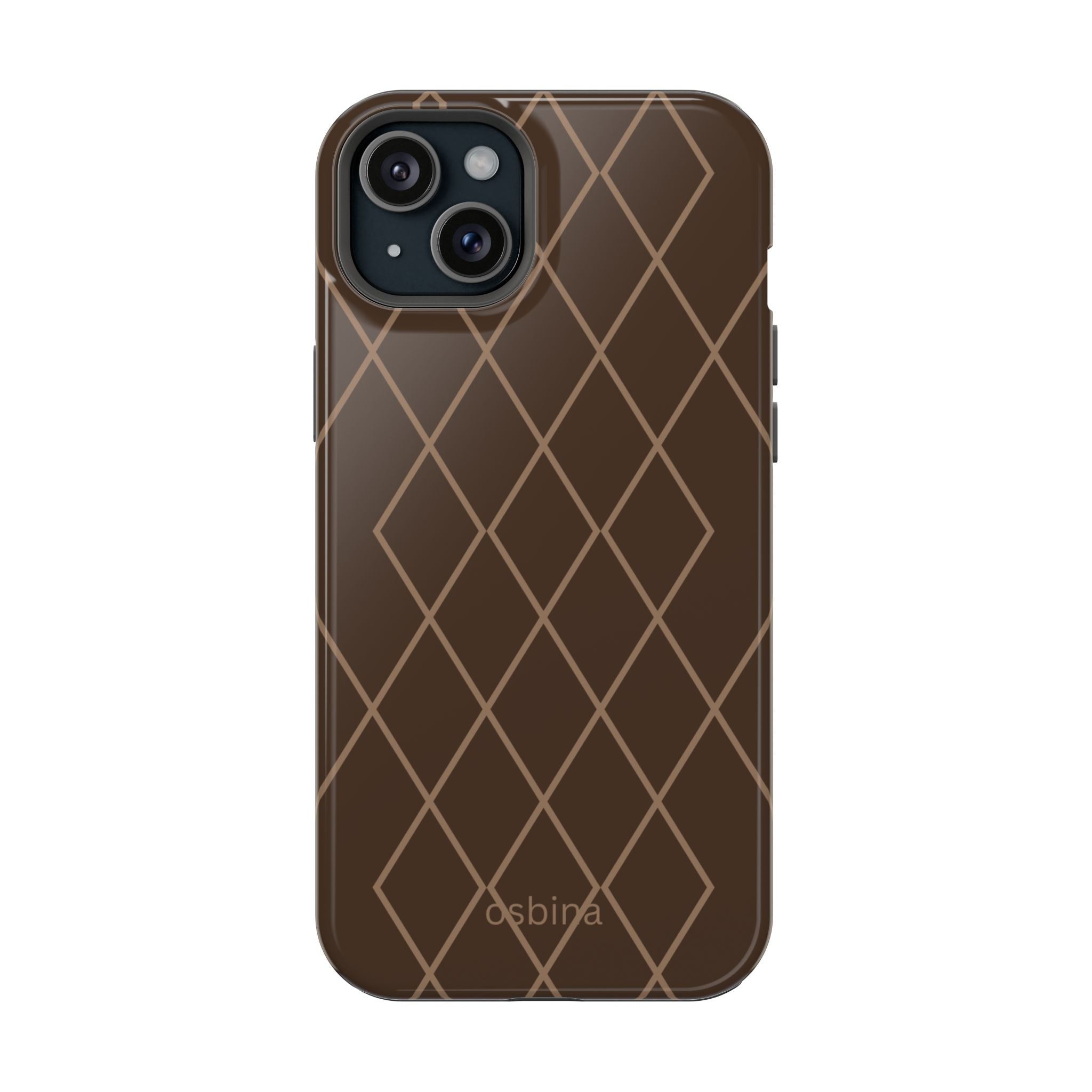 osbina | MagSafe for iPhone | Diamond Espresso Designer Case