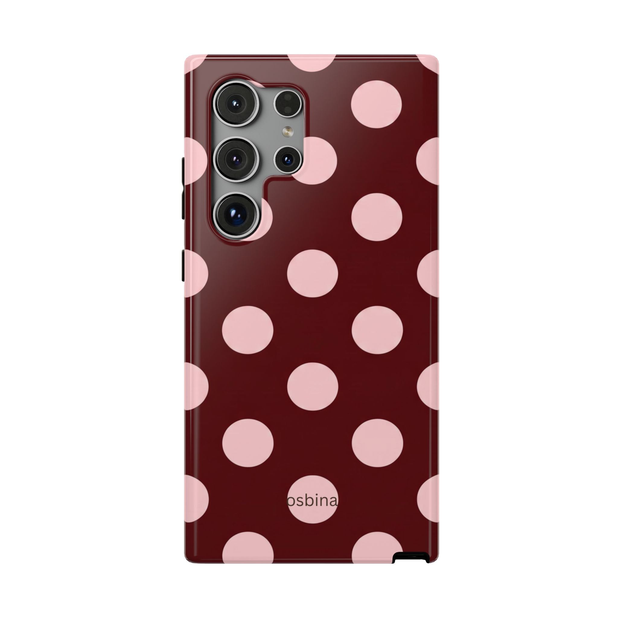 osbina | Oxblood Dot Designer Case