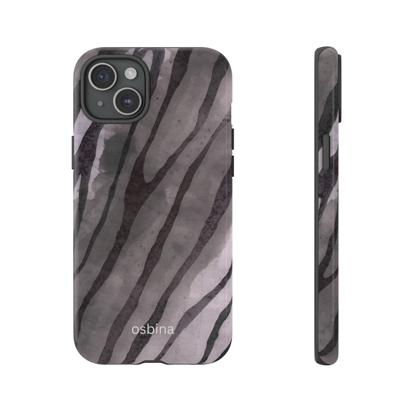osbina | Stripes on Point — The Muted Gray + Black Tiger Case | The Season Collective