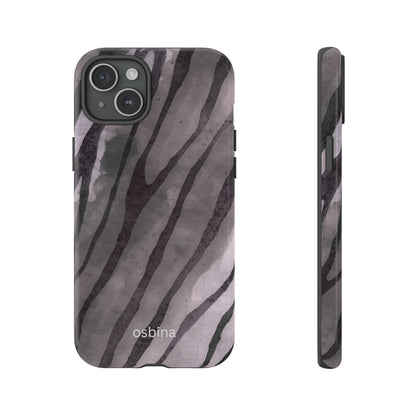 osbina | Stripes on Point — The Muted Gray + Black Tiger Case | The Season Collective