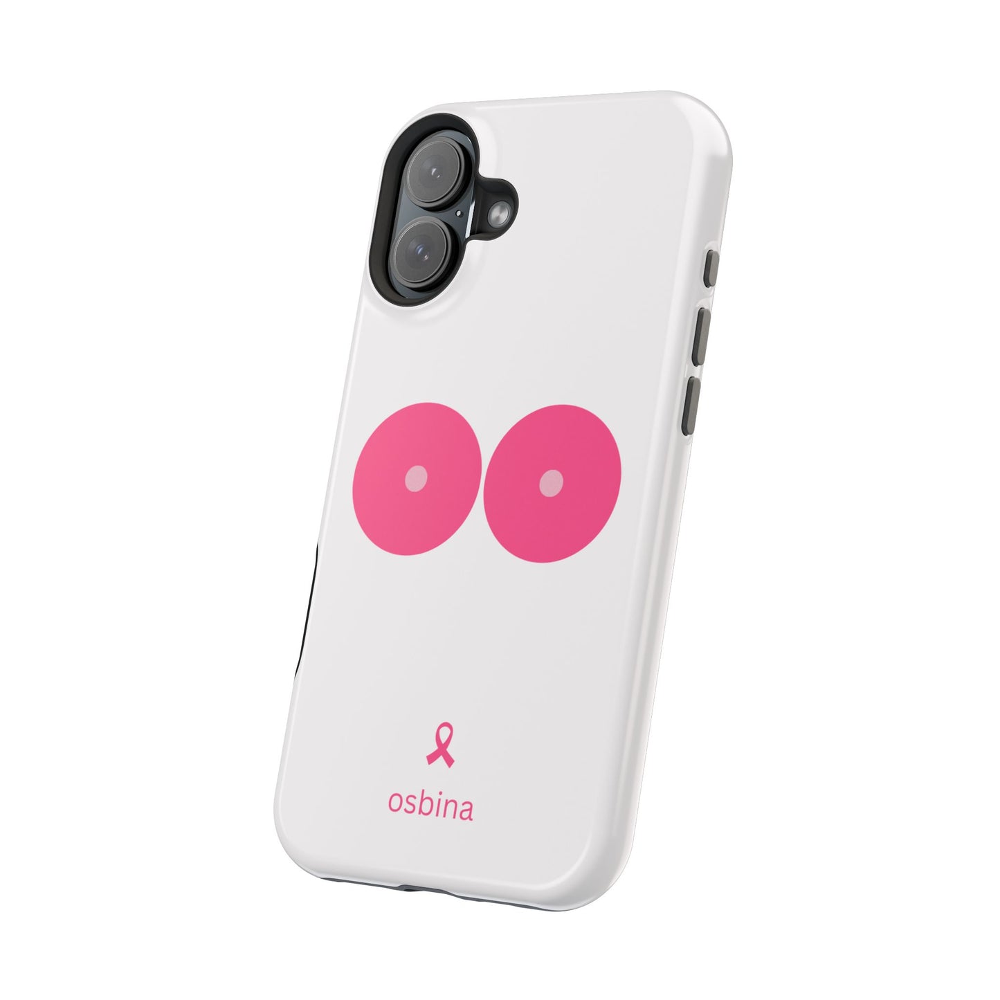 osbina |  MagSafe compatible for iPhone | Limited Edition The Check Your Tatas Case in Light Pink + Soft Pink + Hot Pink | The Pink October Collection | Inspired By