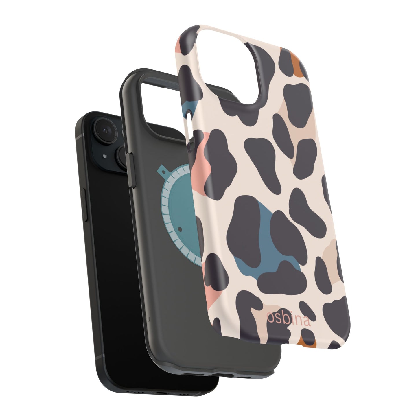 osbina | MagSafe compatible for iPhone | Leopard Luxe Color Pop Leopard Print Phone Case | Modern Muse Collection