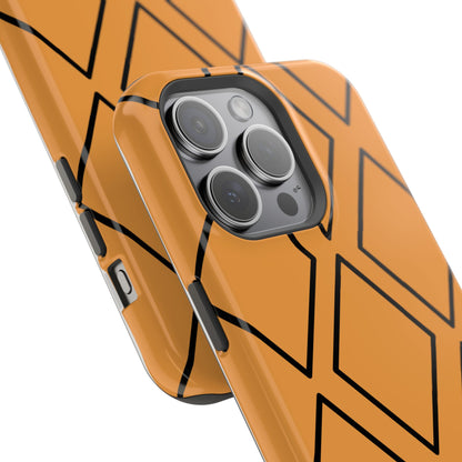 osbina | MagSafe Compatible for iPhone | Diamonds Are Your Phone’s Best Friend — The Orange + Black Diamond Case | The Season Collective