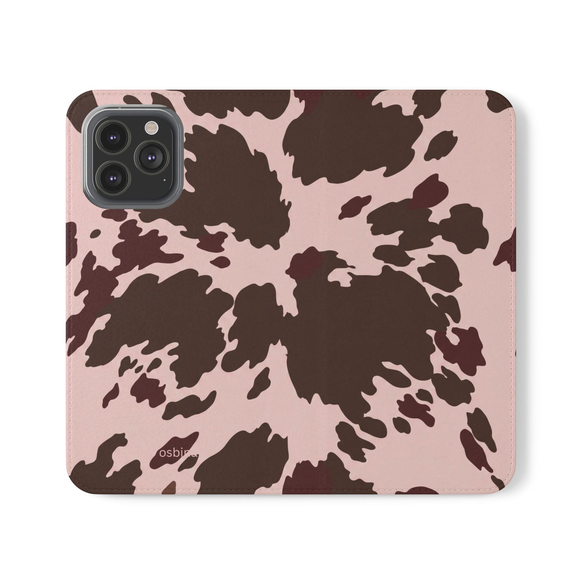 osbina | Wallet Flip Case for iPhone & Samsung | Chocolate Cowhide