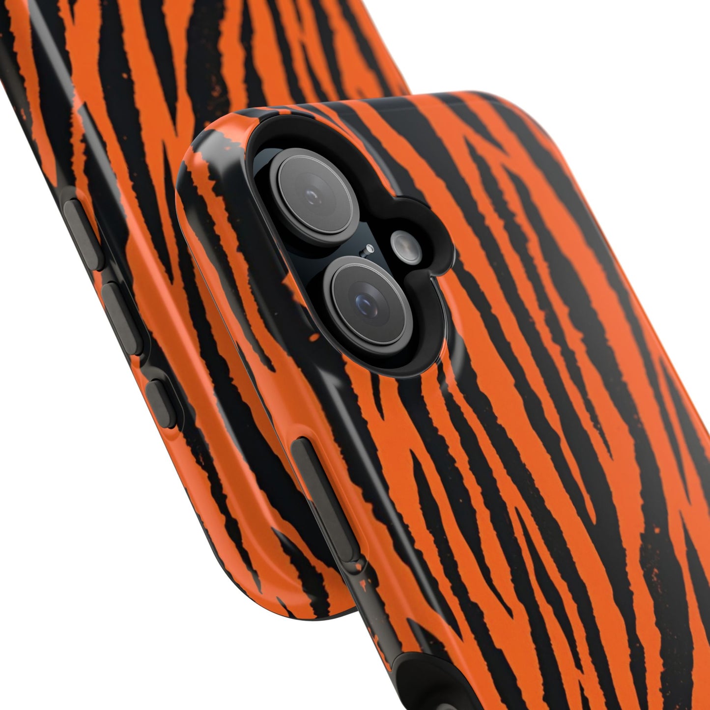 osbina | MagSafe Compatible for iPhone | Tiger, But Make It Chic — The Bengal Stripe Case in Orange + Black | The Season Collective
