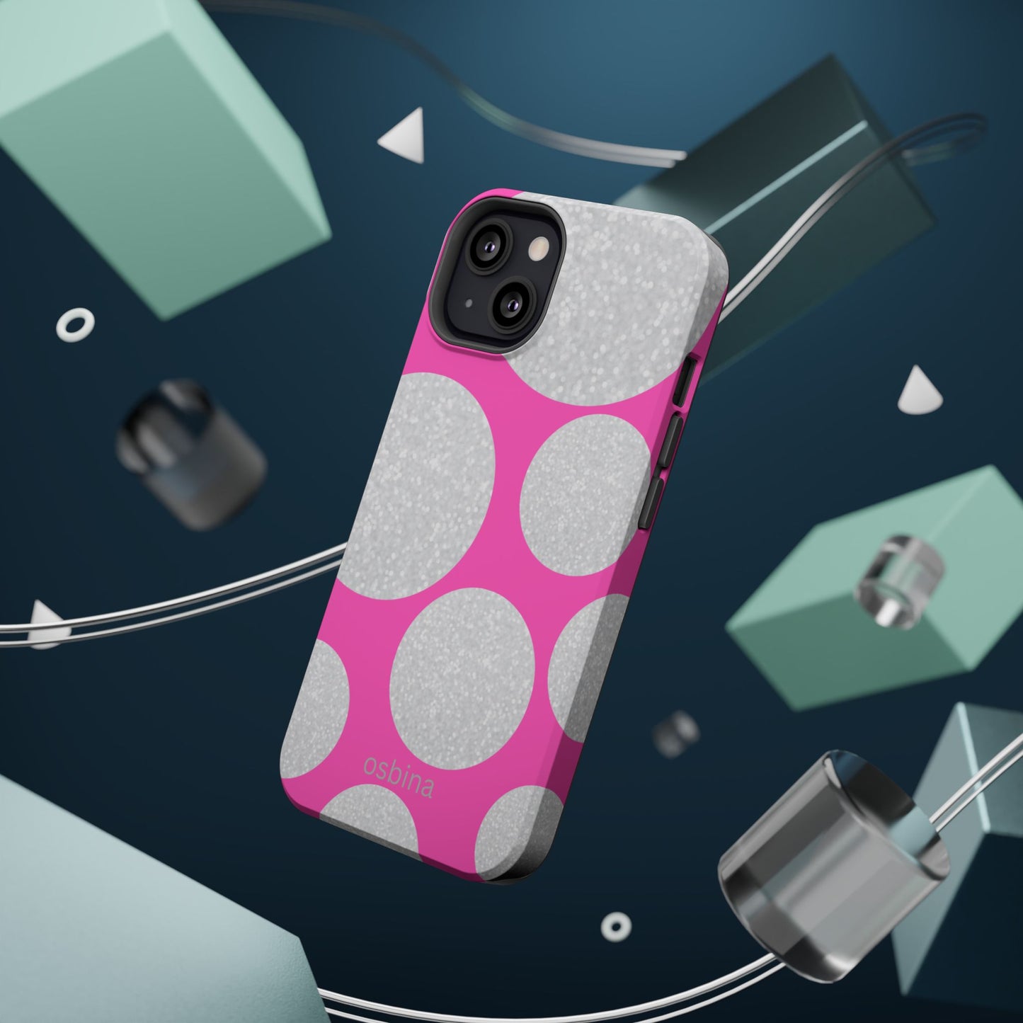 osbina | MagSafe compatible for iPhone | The Sparkling Bubbles Case | YAYOU Collection Supporting Shine Like Sable