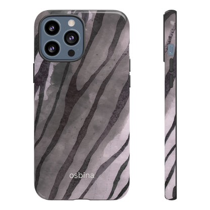 osbina | Stripes on Point — The Muted Gray + Black Tiger Case | The Season Collective