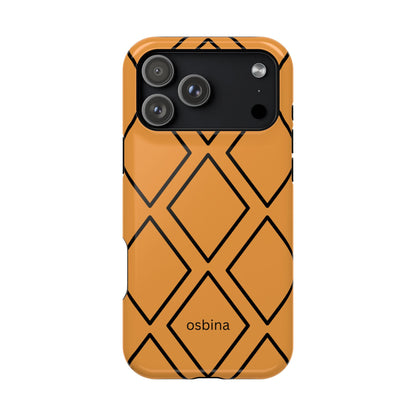 osbina | MagSafe Compatible for iPhone | Diamonds Are Your Phone’s Best Friend — The Orange + Black Diamond Case | The Season Collective