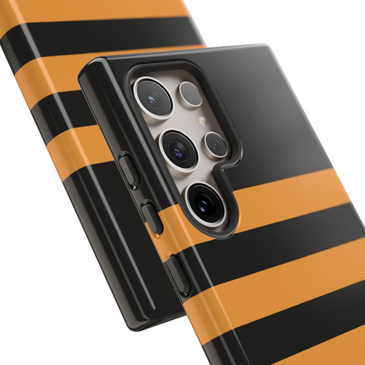 osbina | The Horizon Stripe Case in Black + Orange | The Season Collective