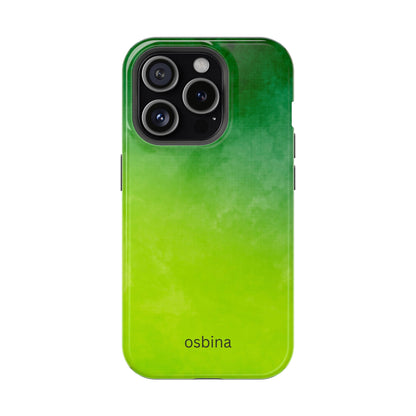 osbina | MagSafe compatible for iPhone | The Verde Glow Phone Case | Color Edit Collection