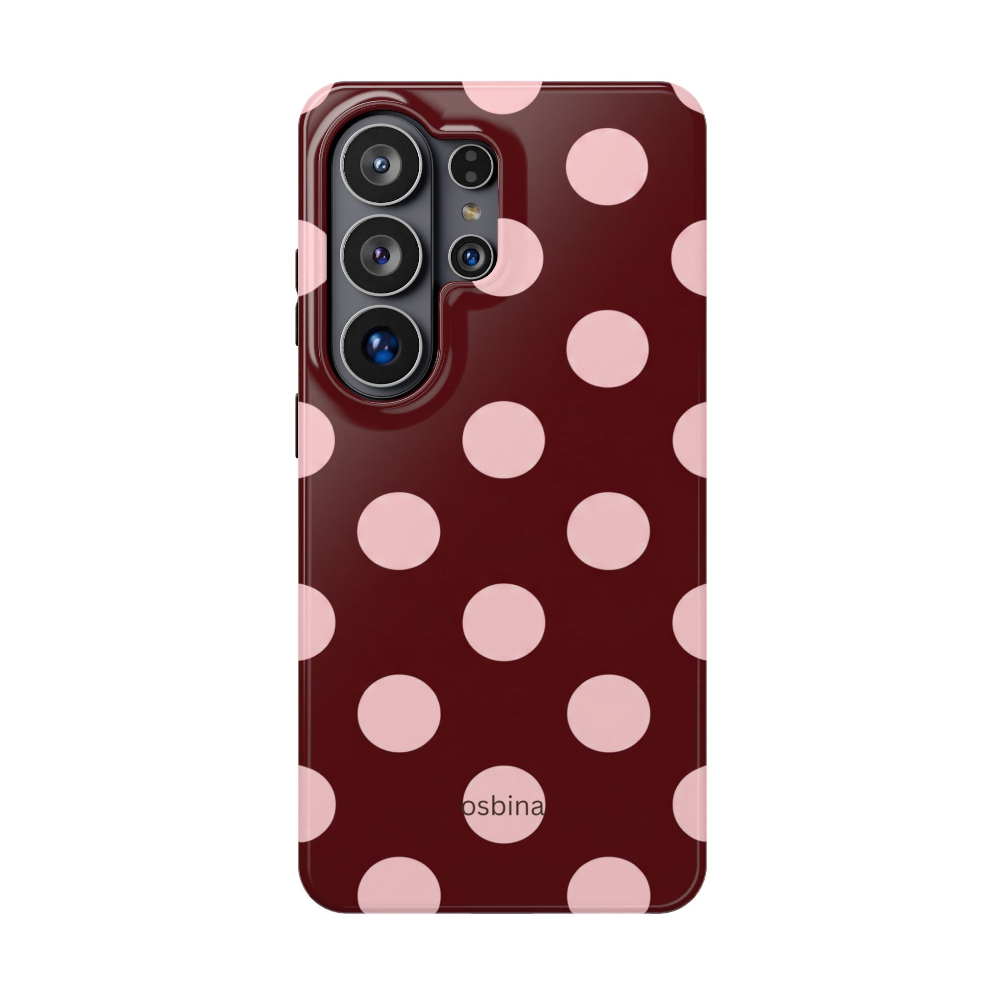 osbina | Oxblood Dot Designer Case