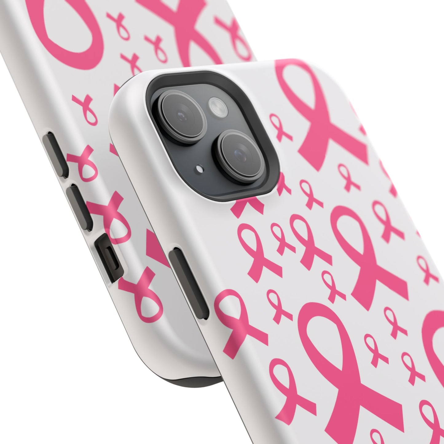 osbina |  MagSafe compatible for iPhone | Limited Edition Strength in Ribbons Case in Light Pink + Soft Pink + Hot Pink | The Pink October Collection | Inspired By