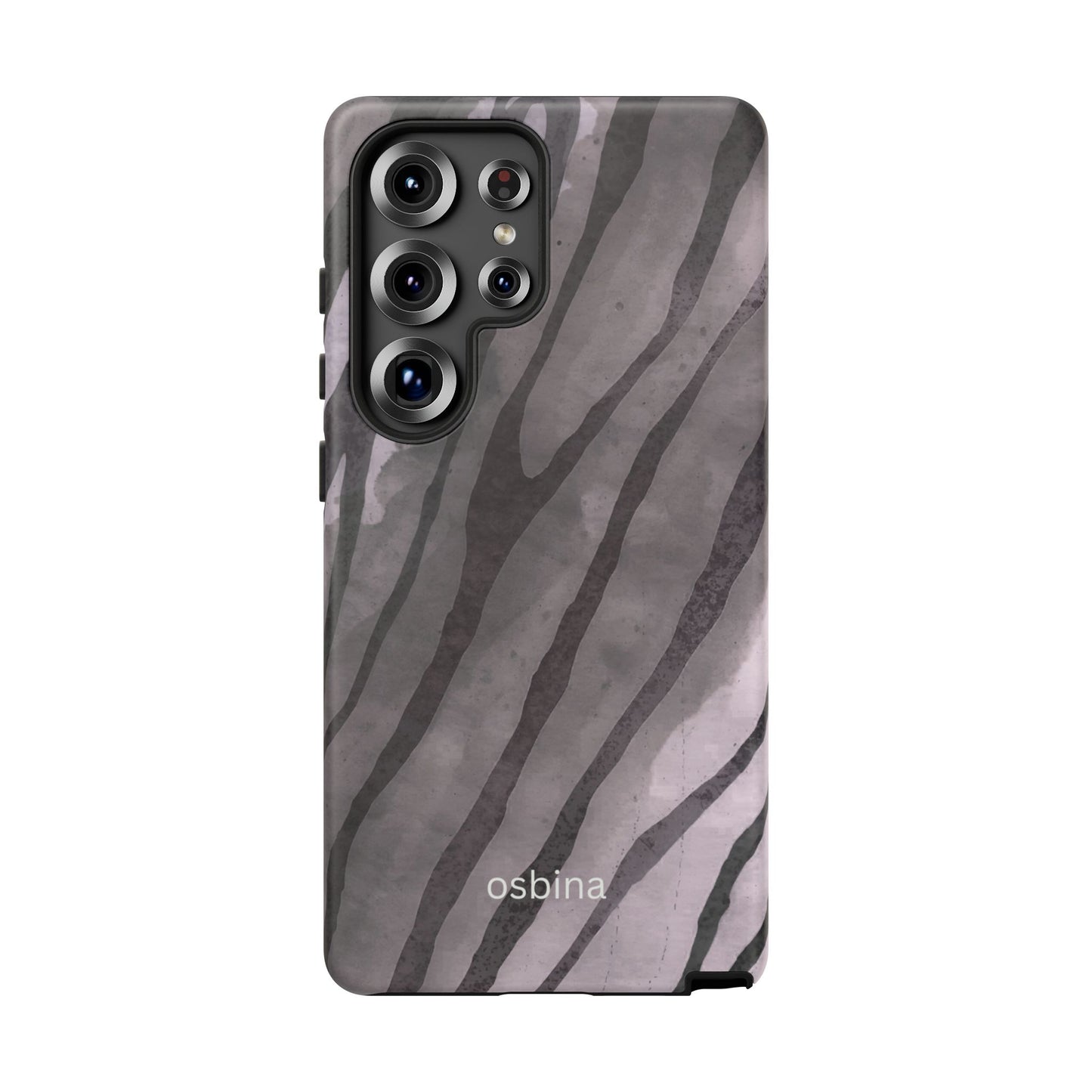 osbina | Stripes on Point — The Muted Gray + Black Tiger Case | The Season Collective