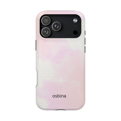 osbina | MagSafe compatible for iPhone | Pink Cotton Cloud Phone Case | Modern Muse Collection