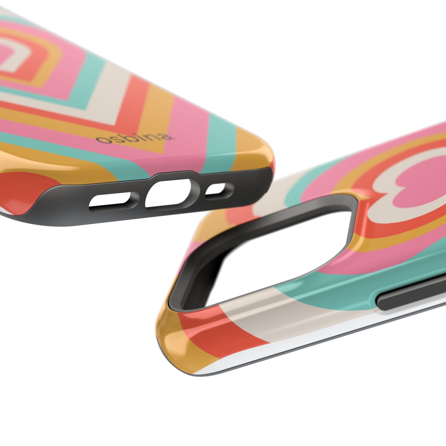 osbina | MagSafe compatible for iPhone | Heart Nouveau Phone Case | Modern Muse Collection