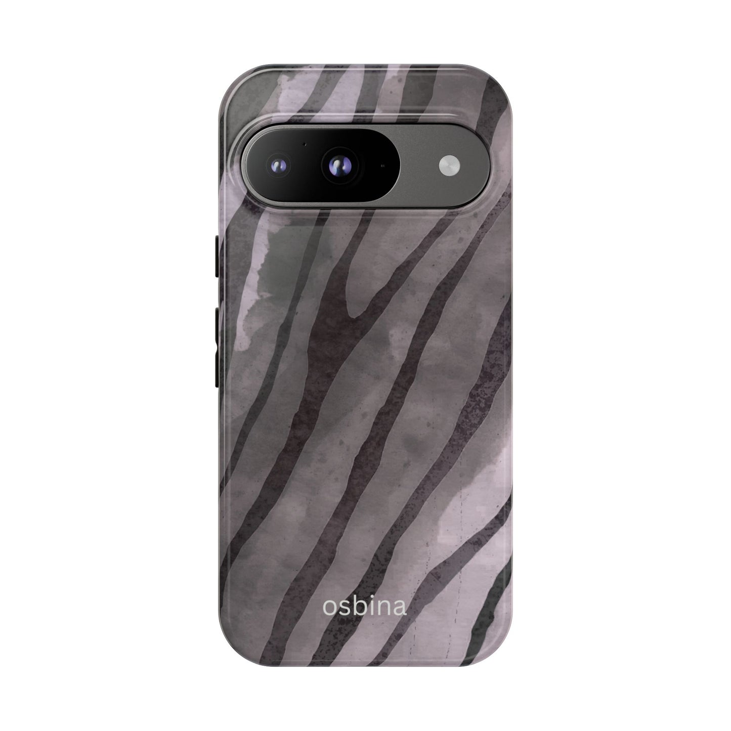 osbina | Stripes on Point — The Muted Gray + Black Tiger Case | The Season Collective