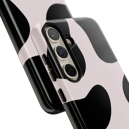 osbina | Prairie Chic Pink & Black Cow Print Phone Case | Modern Muse Collection