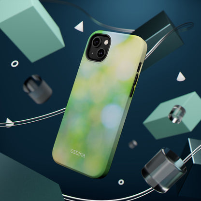 osbina | MagSafe compatible for iPhone | The Veridian Orbs Phone Case | Color Edit Collection