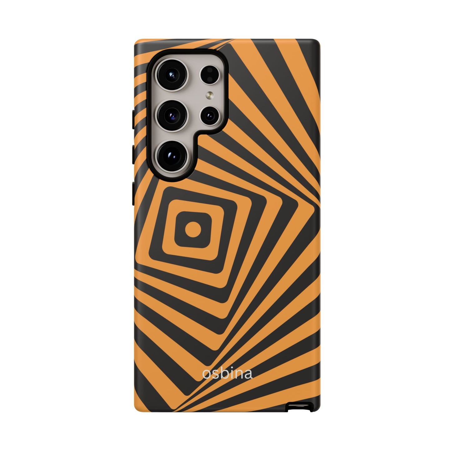 osbina | Step Into the Zone — The Orange + Black Spiral Case | The Season Collective